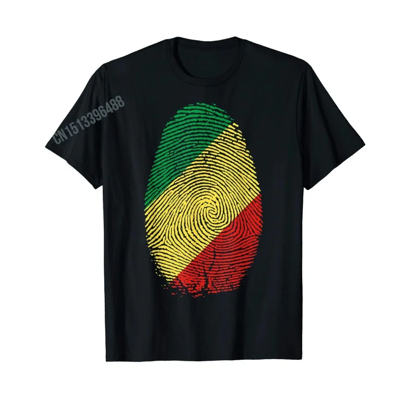 Men Women T Shirt More Design Republic of the Congo Congolese Flag T-Shirt Tops 100% Cotton  Tees