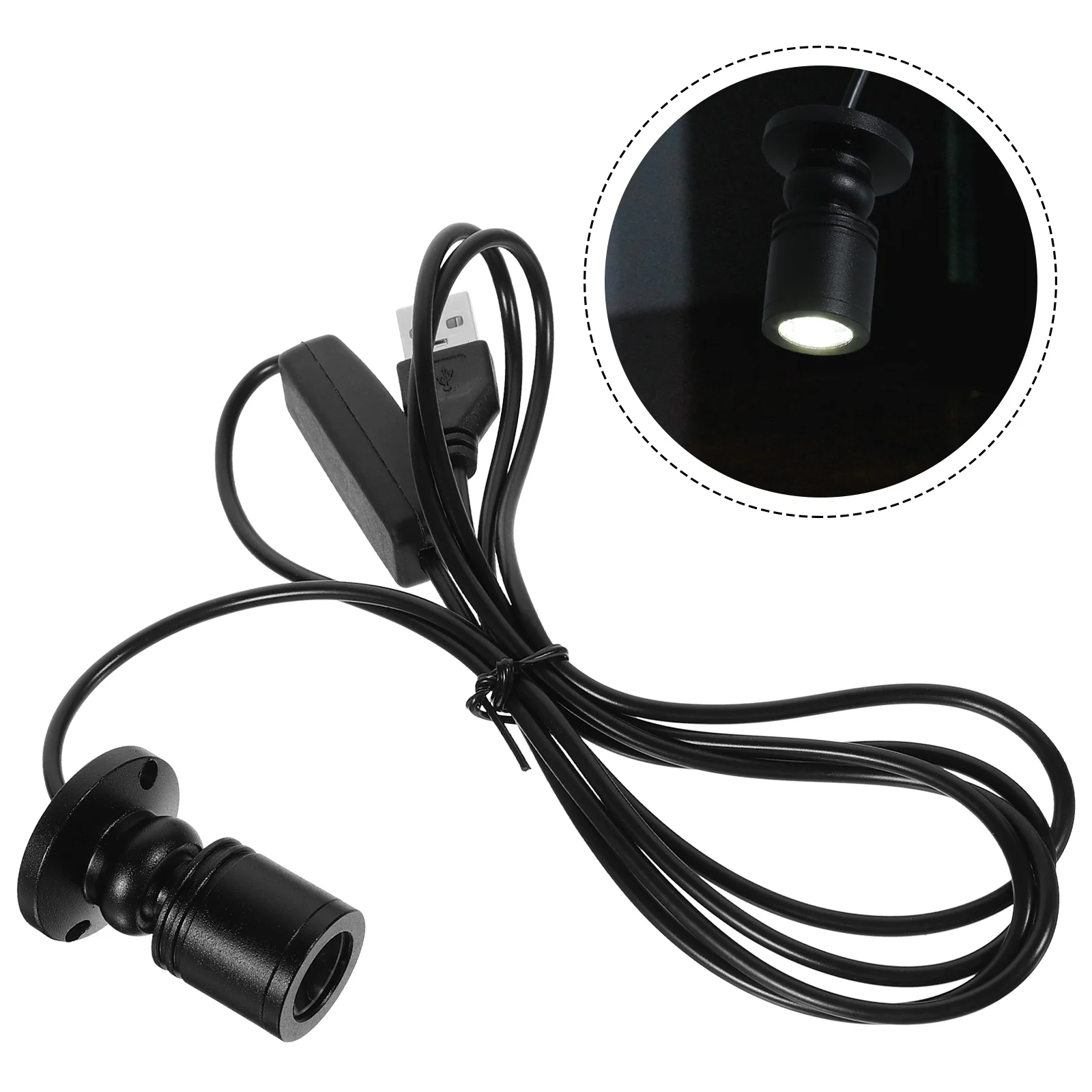 Counter Small Spotlight Lights Decor LED Cabinet Household Jewelry Standing Indoor Mini