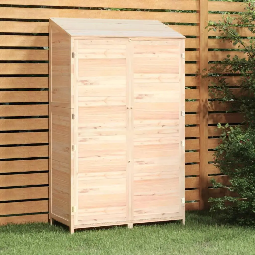 40.2x20.5x68.7 Solid Fir Wood Garden Shed - Durable Outdoor Storage Solution