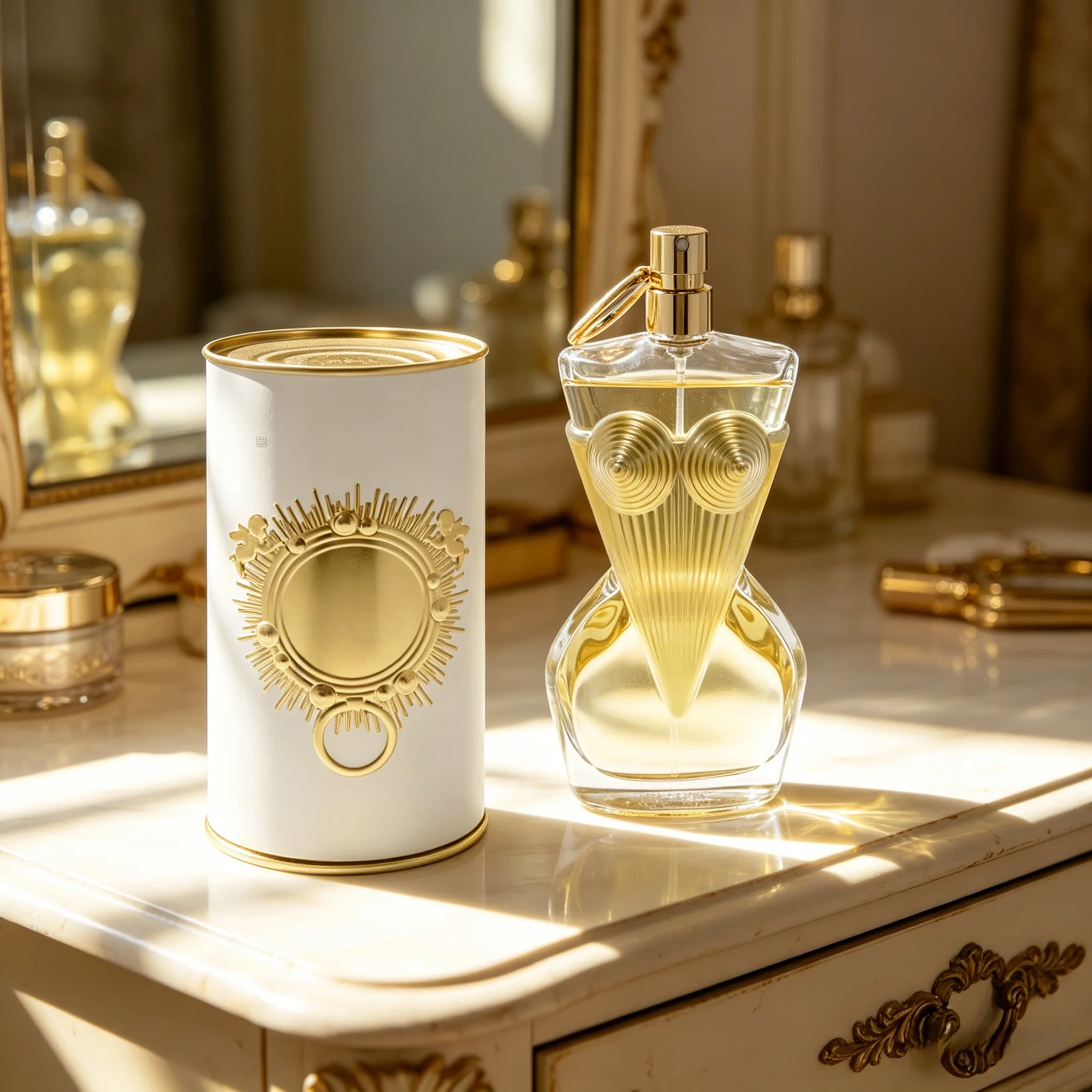 

Glamorous Feminine Perfume, Iconic Gold Design Eau de Parfum, Long-Lasting Floral Scent, Luxury Women's Fragrance Gift