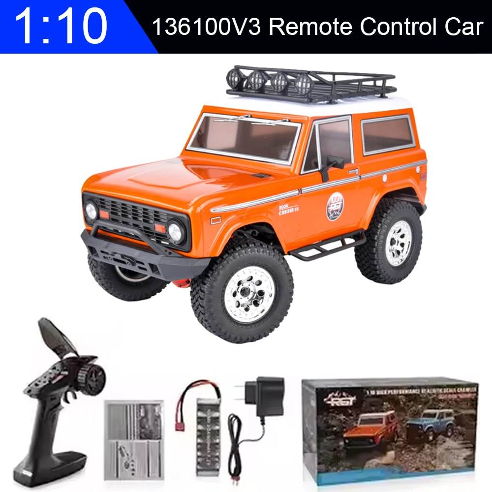 

RGT Радиоуправляемый автомобиль 1:10 4wd Гусеничный внедорожный Rock Cruiser 136100v3 4x4 Электромобиль Игрушки для детей на базе RC4 V2
