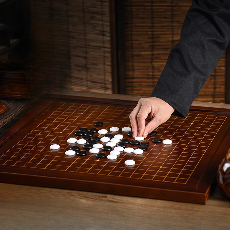 Chinese Style Large 19 Way Chess Games Go Board Solid Wood Set Gomoku Chess Board Two Three in One Board for Children Giochi