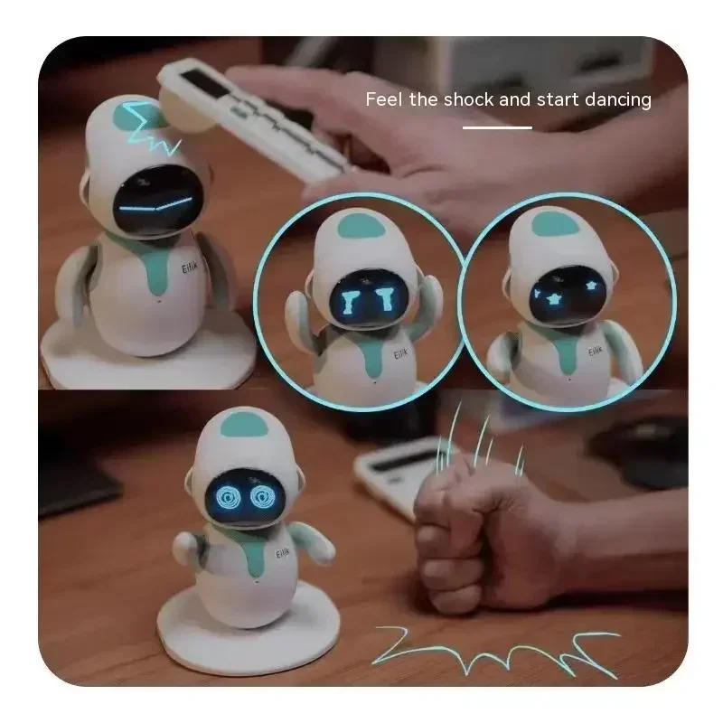 Eilik-Compagnon intelligent de robot pour animaux de compagnie, interaction émotionnelle, électronique, étude créative, bureau, jouets, cadeaux de