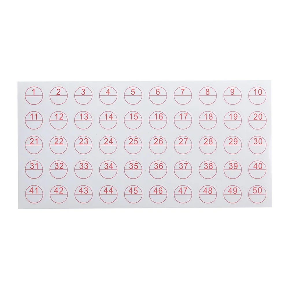 2/5PCS 1-50-100 Blank Number Label Stickers Diamond Painting Marker Stickers DIY Cross Stitch Distinguish Stickers