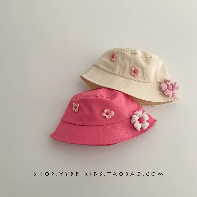 Spring and Autumn Flower Bucket Hat Cute Girl-Proof  Summer