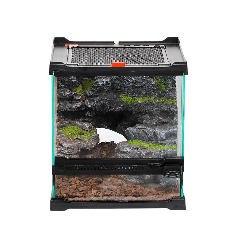 

20 * 20 * 22.5 Climbing Pet Glass Tank Landscape Tank Raising Box Maned Lion Lizard Snake Horned Frog Landscape Tank