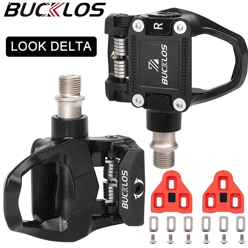 

Bucklos Bicycle Clipless Pedal For Look Delta System Aluminum Alloy Bike Self-Locking Pedal For Spd System Dual Road Bike Pedals