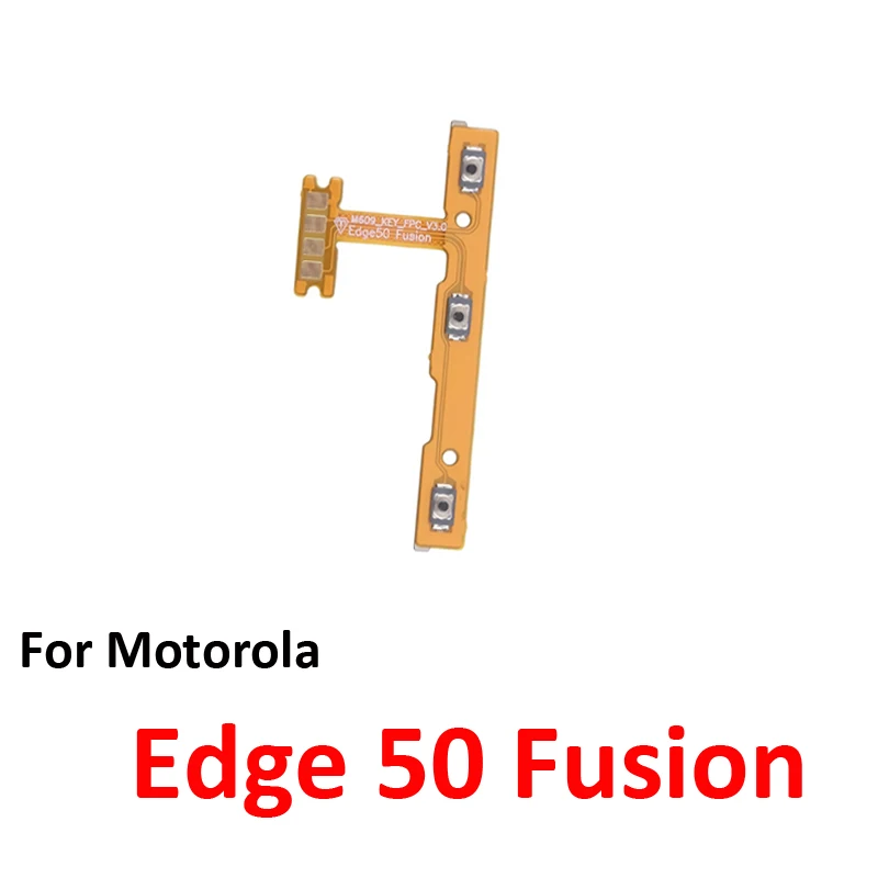Phone Power Volume Button For Motorola Moto Edge 50 Fusion New On Off Up Down Key Internal Flex Cable Repair Parts Blue image 3