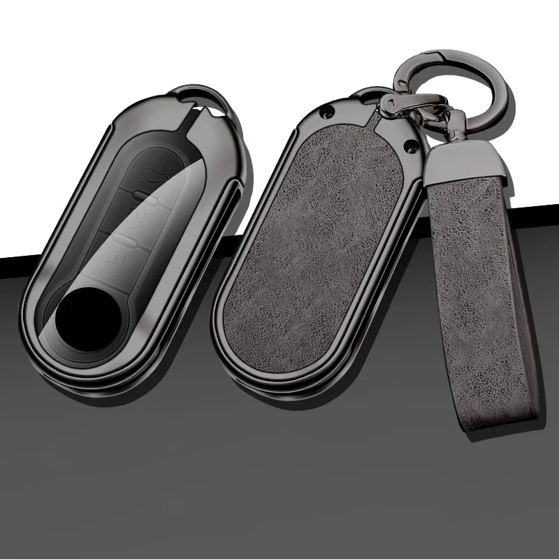 

New Zinc Alloy Car Key Case Cover Shell for Fiat 500 Panda Punto Bravo Doblo Peugeot Boxer Citroen Relay Fiat Ducato Lancia Musa