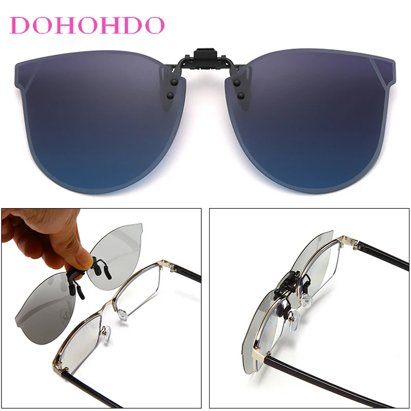 

2025 Brand Designer Polarized Lenses Clip-on Flip-up Lens Anti-Glare Driving Shades Women Man Sports Goggles Unisex Lentes UV400