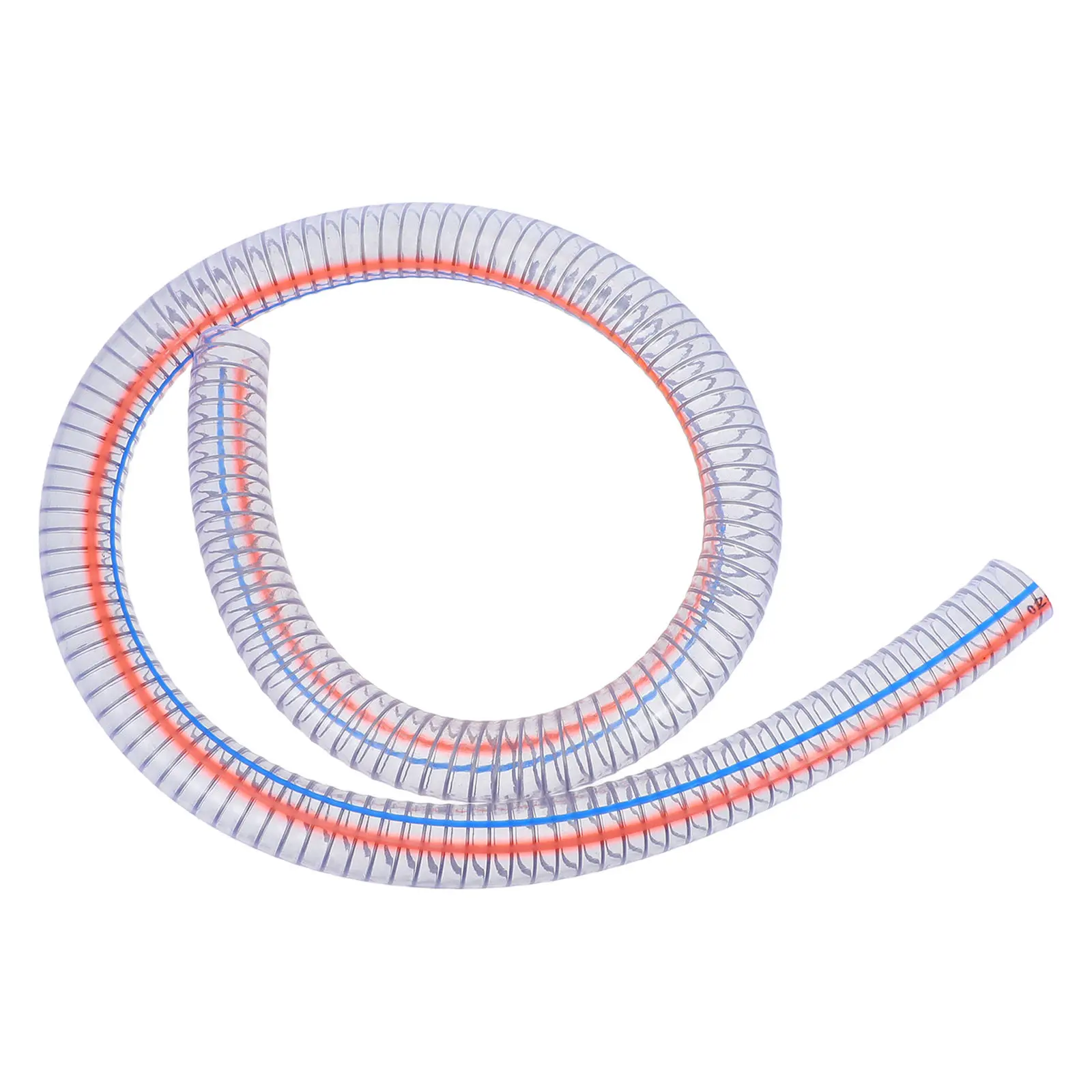 Heavy Duty Spiral Steel Wire Reinforced PVC Hose for Drainage Oil Suction Gas Transfer Aquarium Water Pump Fuel Transfer Liquid