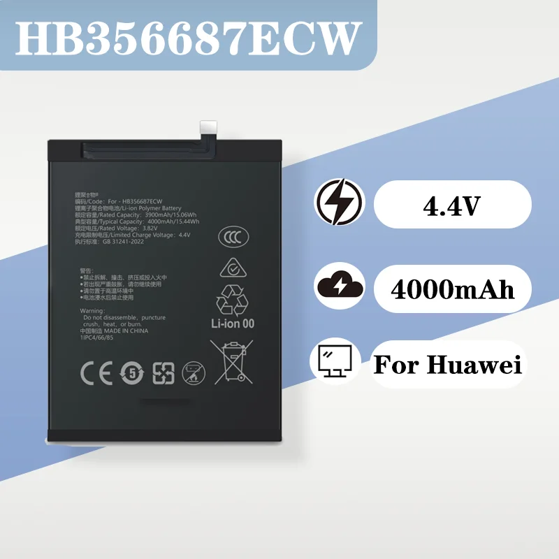 

4000mAh 4.4V Original Enhanced Replacement Battery for Huawei Nova3i INE AL00 High Capacity Mobile Phone Battery