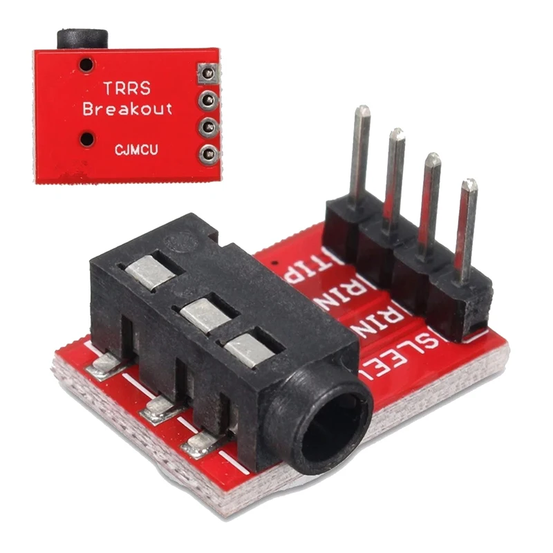 TRRS 3.5mm MP3 Stereo Plastic And Metal Headset Audio Socket Breakout Board Extension Connector Module Plug Jack