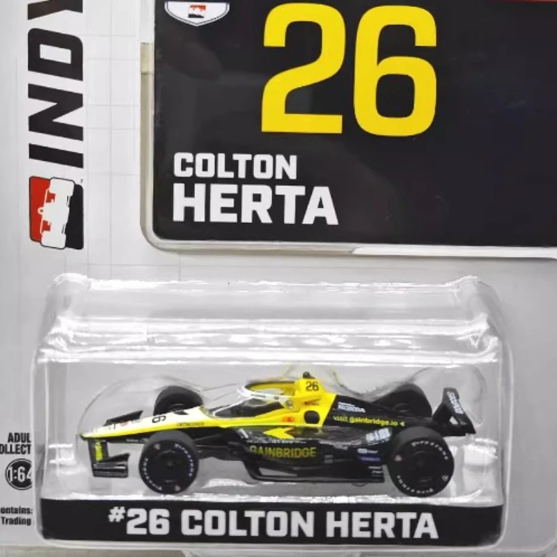 

Greenlight 1:64 2024 NTT Indy Racing Series - #26 Colton Herta Model Limited Edition Collectible Wall Pendant Gift