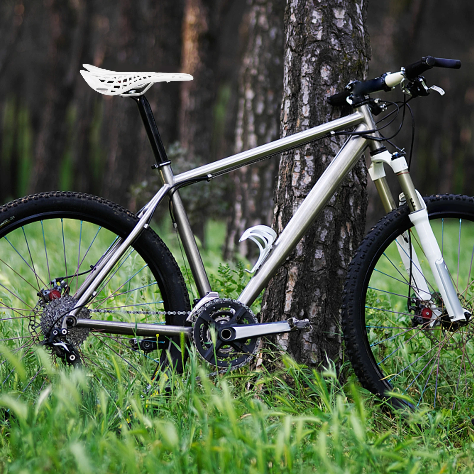 

Thickened Comfortable Bike Cushion Mountain Bike Plastic Saddle Breathable Durable Seat Pad Cushions Bicycle Seat