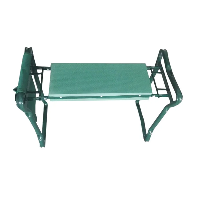 Genouillère et siège de jardin AB09-2 en 1, siège de jardin pliant avec coussin à genoux en mousse EVA, pochette à outils amovible pour femmes, hommes et personnes âgées