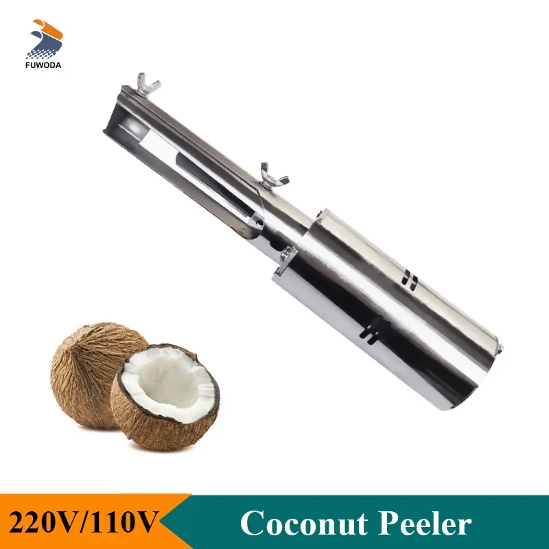 Professional Coconut Peeling Machine Tool 50W Electric Handheld Coconut Peeler Commercial Use Sh arp Blade