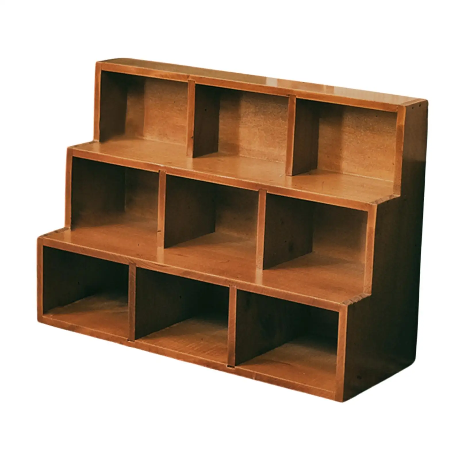 

Wood Ladder Lattice Bracket Floating Shelf for Action Figure Mini Figurine