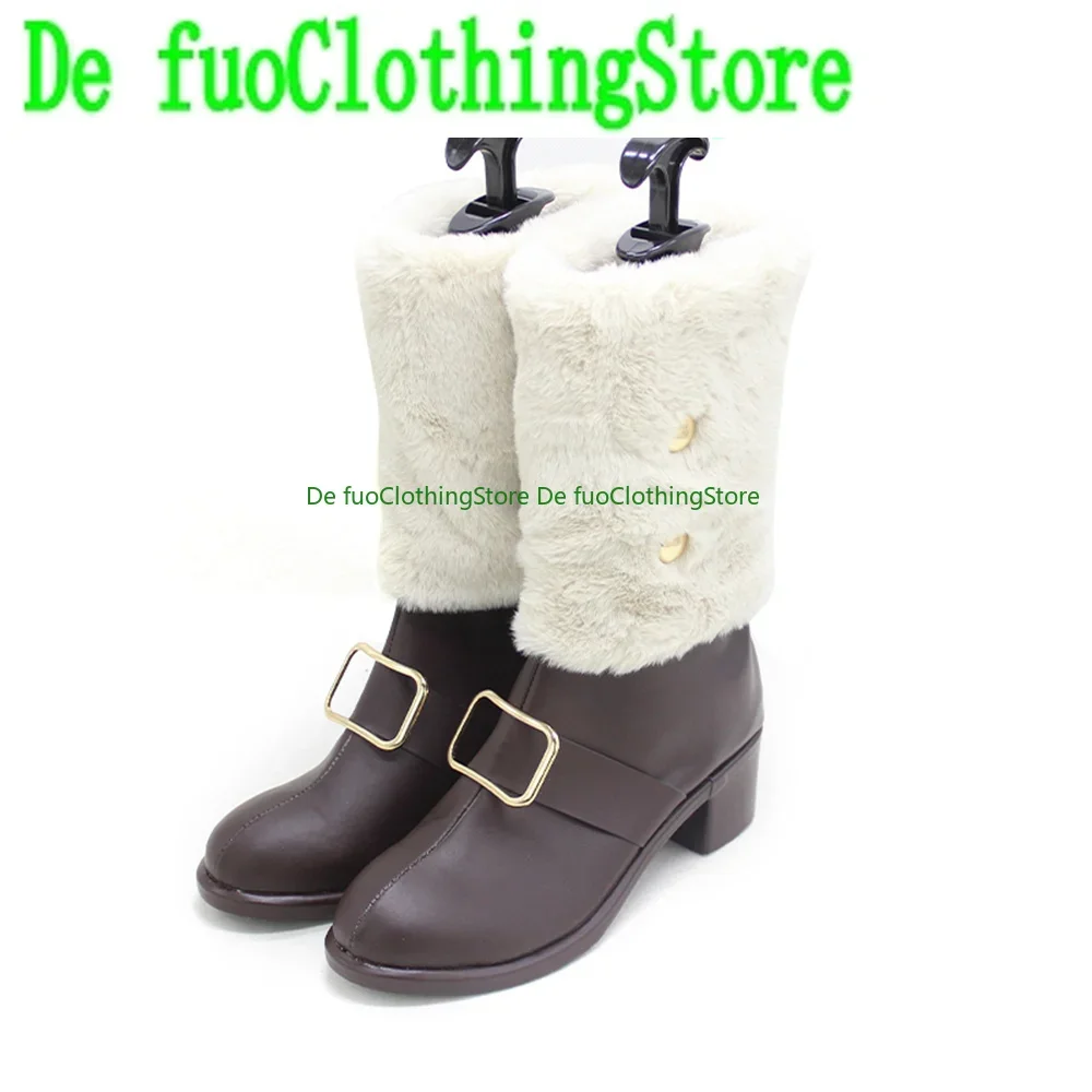 Ensemble Stars Branco Tori Himemiya Halloween Cosplay Buty Obuwie Gra Anime Karnawał Impreza Halloween DefuoClothing Sklep z Obuwiami