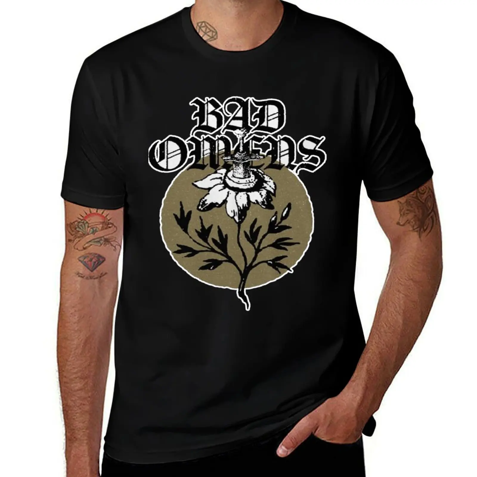 

mens t T-Shirt man man t shirts Bad shirt cotton Omens tshirt graphic