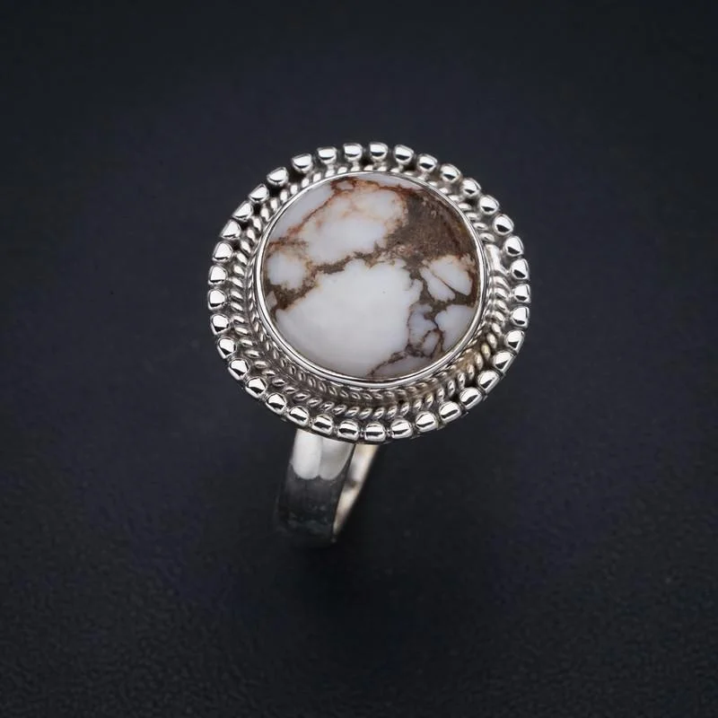 

StarGems Penut Wood Jasper Handmade 925 Sterling Silver Ring 9.75 F1990