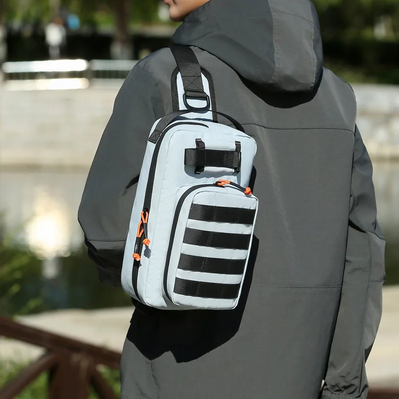 

Waterproof Fishing Camping Bags Lightweight Shoulder Chest Bag Outdoor Hiking Sports Waist Bag Rucksack Tactical Travel Backpack