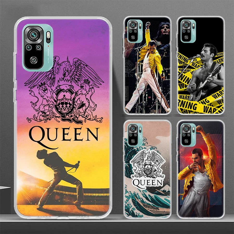 Rock Funky Freddie Mercury Queen Phone Case for Xiaomi Redmi 12 12C 9 9A 9C 9T 10 10A 10C 8 8A 7 7A 6 6A 6 Pro S2 K20 K30 K40 So