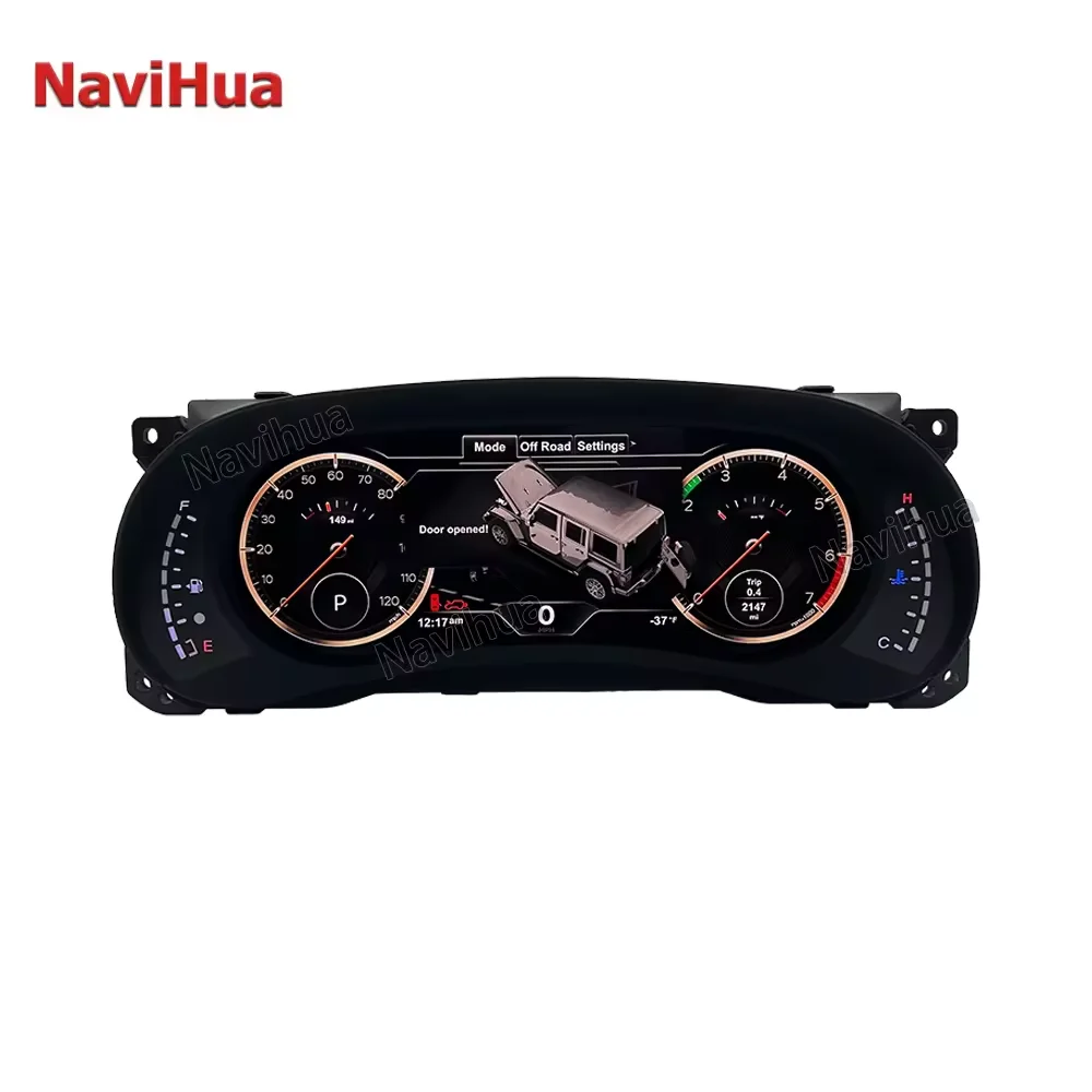 

12.3inch for Jeep JL JK Wrangler Digital Cluster New Upgrade LCD Dashboard Speedometer Digital Cluster LINUX System Auto Meter