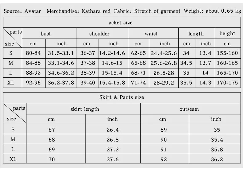 Costume Cosplay de la Nation du enquêter d'Anime Katara Avatar le Dernier maître de l'air, Uniforme Rouge, Vêtements de Carnaval d'Halloween pour Femme Adulte