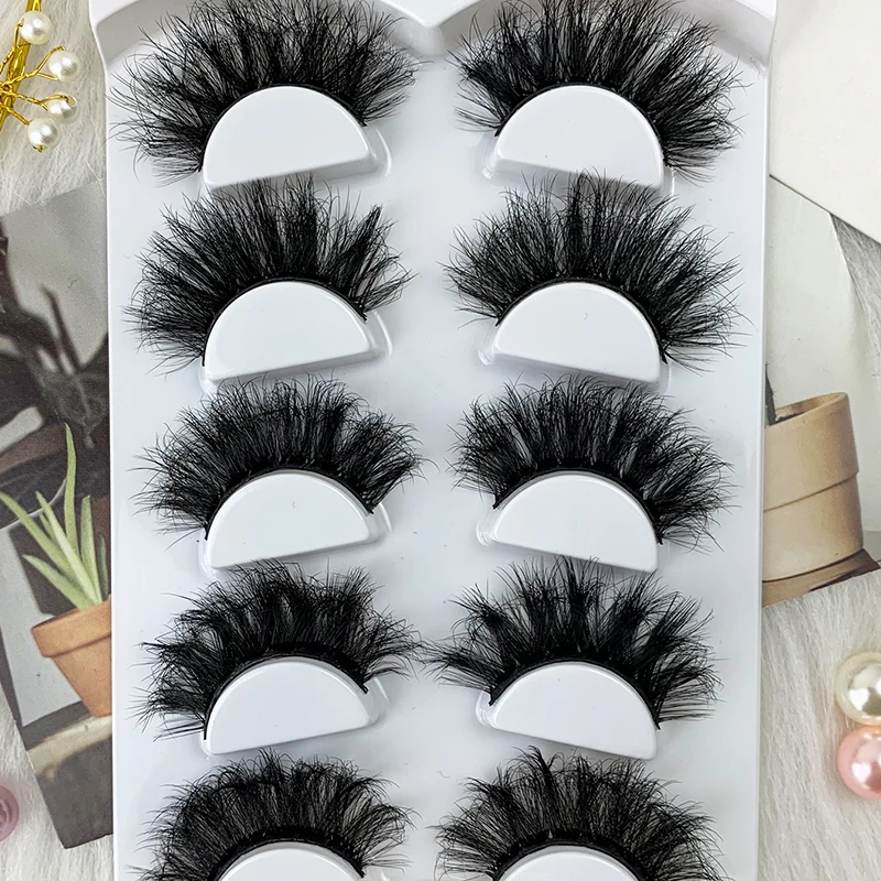 5 Pairs Mink Eyelashes 3D Fluffy Dramatic Volume False Eyelashes Thick Long Lashes Extension Make Up Wholesale Maquiagem