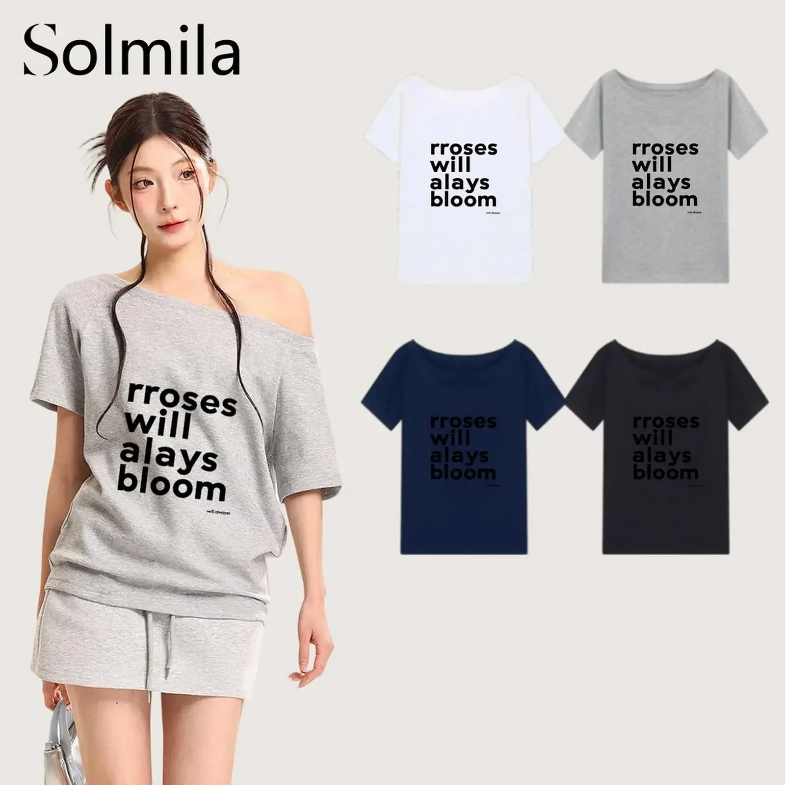 

Women's T-shirt Top Choice Hot Girls Shirts Off Shoulder Soft Fabrics Slim Looks Graphic Casual Top Fashionable Summer Daily Wea