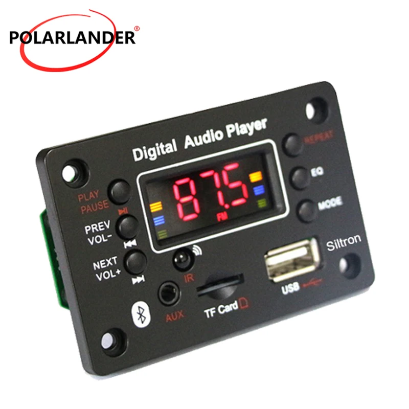 MP3 decoder Hot Selling Car Audio Black Card Digital Bluetooth 12V JR-G016B FM Player Suitable for Car and Home Radio