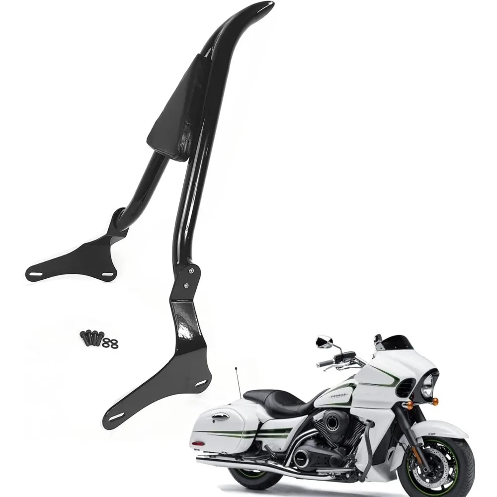 

Черная задняя накладка на спинку пассажира для Kawasaki Vulcan 1700 Vaquero VN1700 Vaquero ABS SE, задняя подставка для спинки Sissybar (29 I