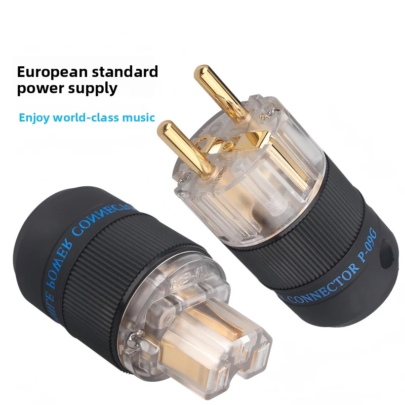 

Pure copper European standard audio power head, power cord connector, audio amplifier, audio accessories