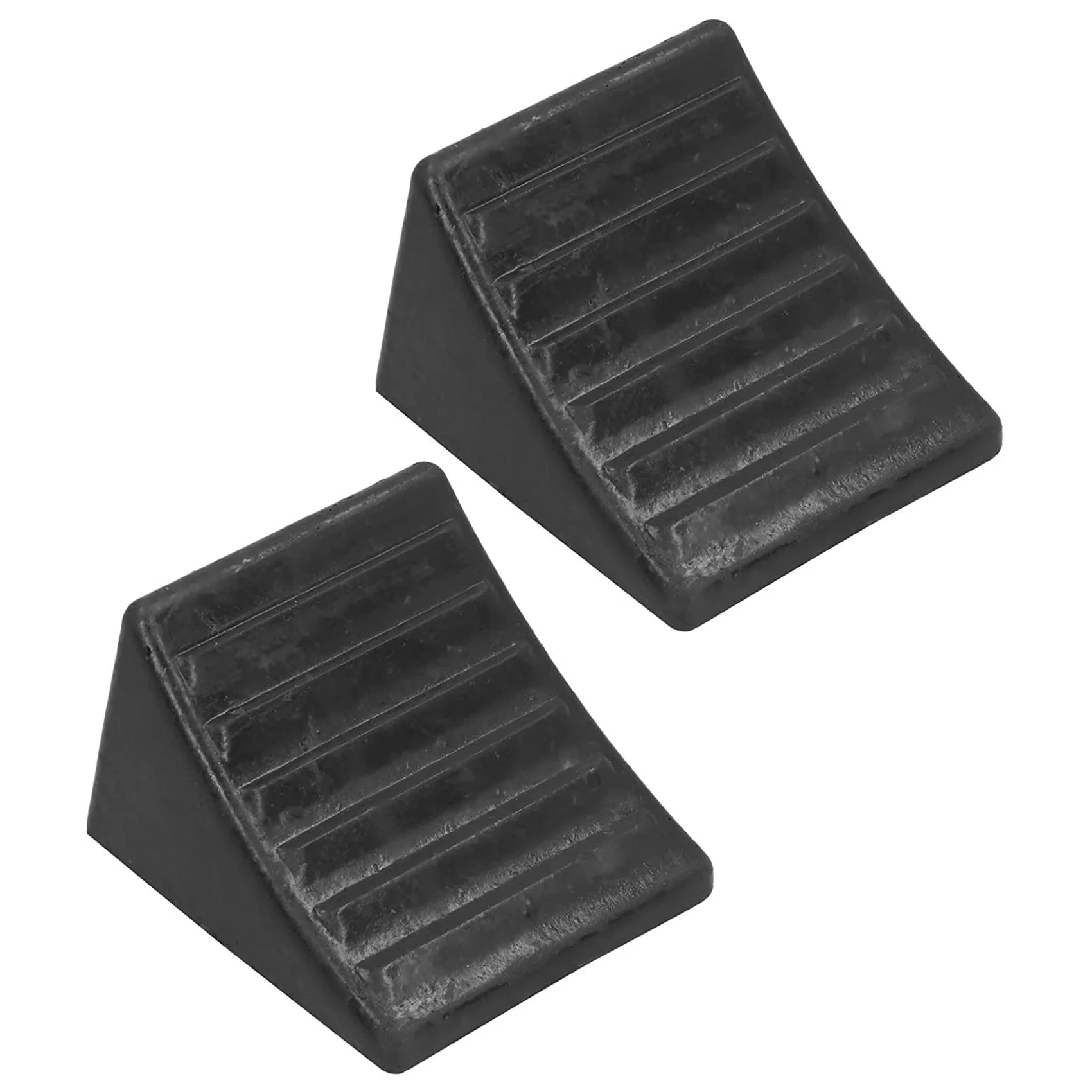 

Wheel Chocks Skid Resist Rubber Chock Strength Car Stopper Wheel Stop Slider Block ​Pad Slope