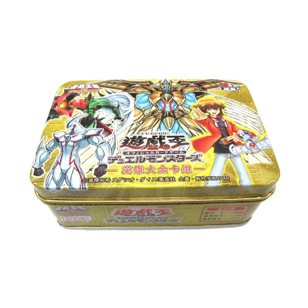 

Anime Games Yu-Gi-Oh Collect Cards A Complete Collection of Heroes Small Iron Box Card Christmas Gift for Children's Board Games