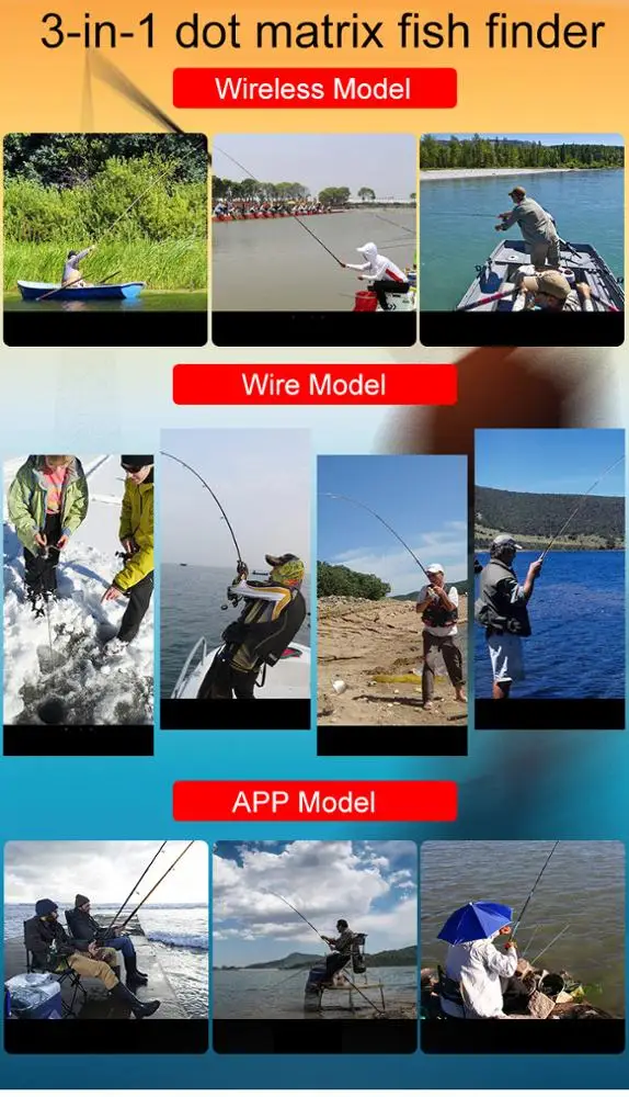 2025년형 신형 수중 어군탐지기 비디오 HD 무선 소나 낚시 프로브 스마트폰 방수 어군탐지기