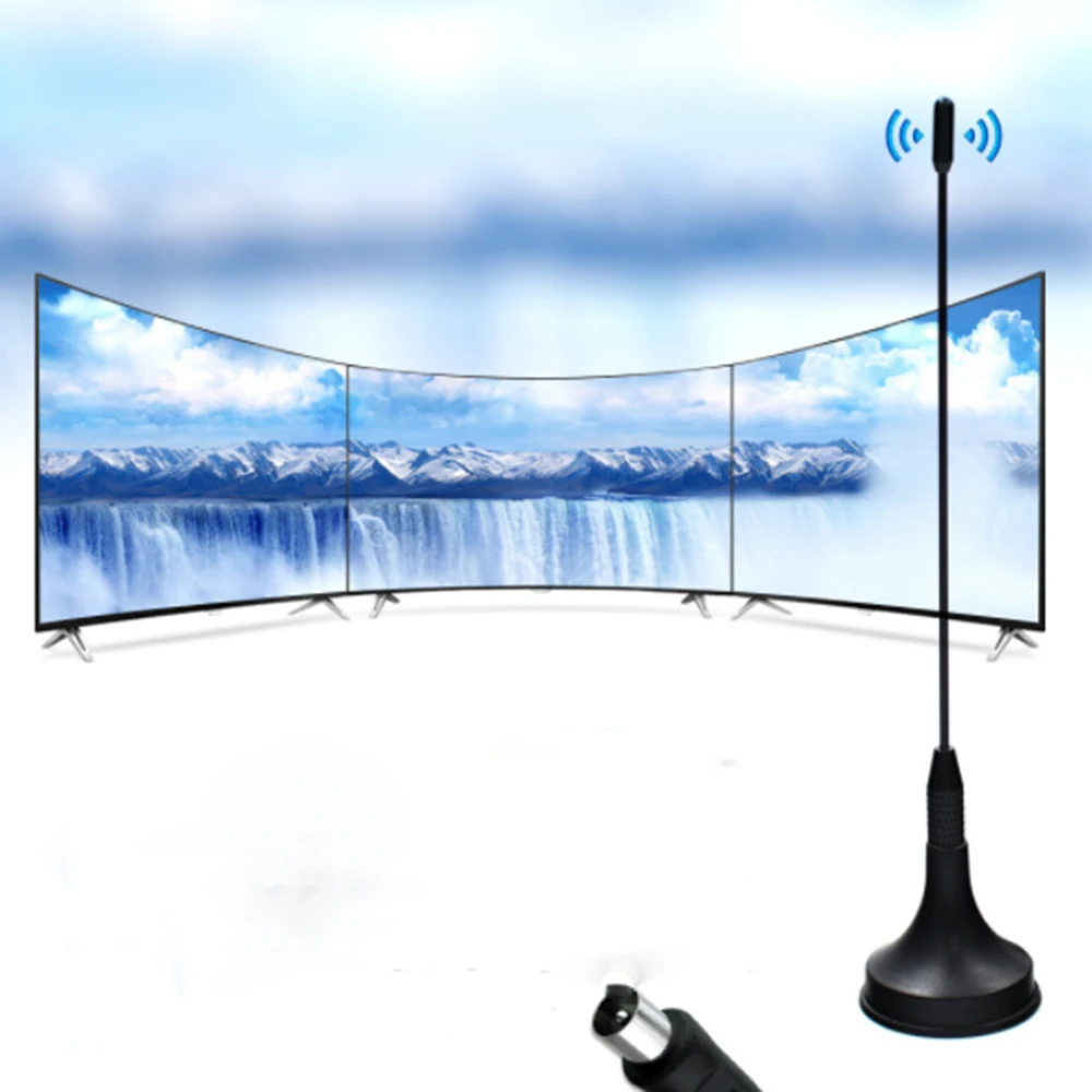 Antena wewnętrzna Mini telewizor antena cyfrowa do telewizora DVB-T HDTV łatwa instalacja