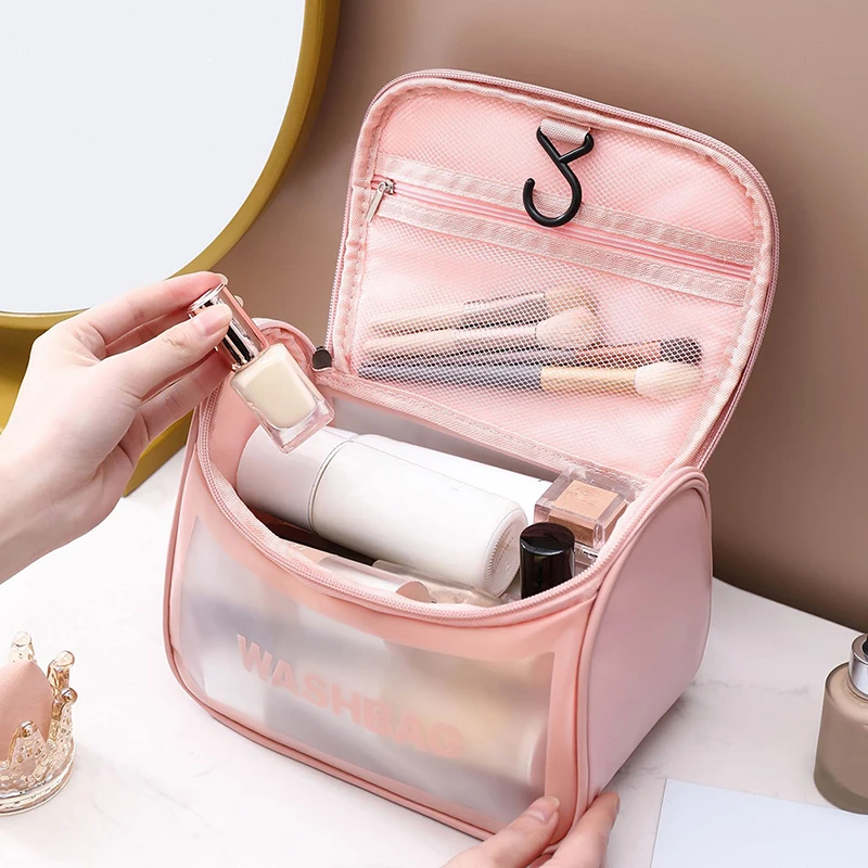 Ins Style Multifunctional Cosmetic Bag for Women Wash Bag Portable Waterproof Swimming Bag Home Travel Storage Bag Case 2022