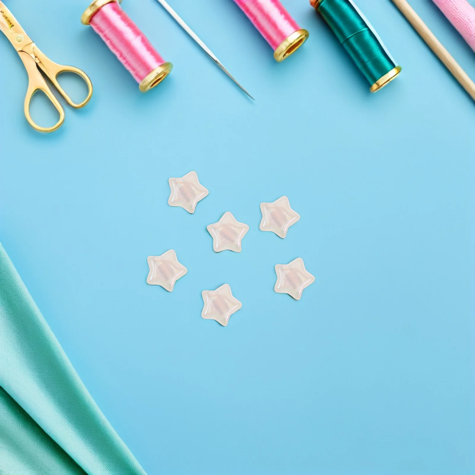 

100 шт. матовые пластиковые бусины в форме звезды, очаровательные свободные бусины-разделители для DIY ювелирных изделий, ожерелье, браслет, ремешок