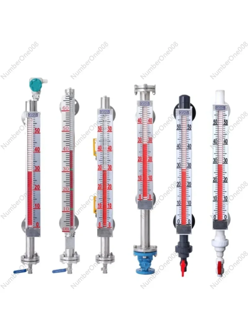 Magnetic Flap Level Gauge, Side Mounted Top Mounted High Temperature Resistant Magnetic Float