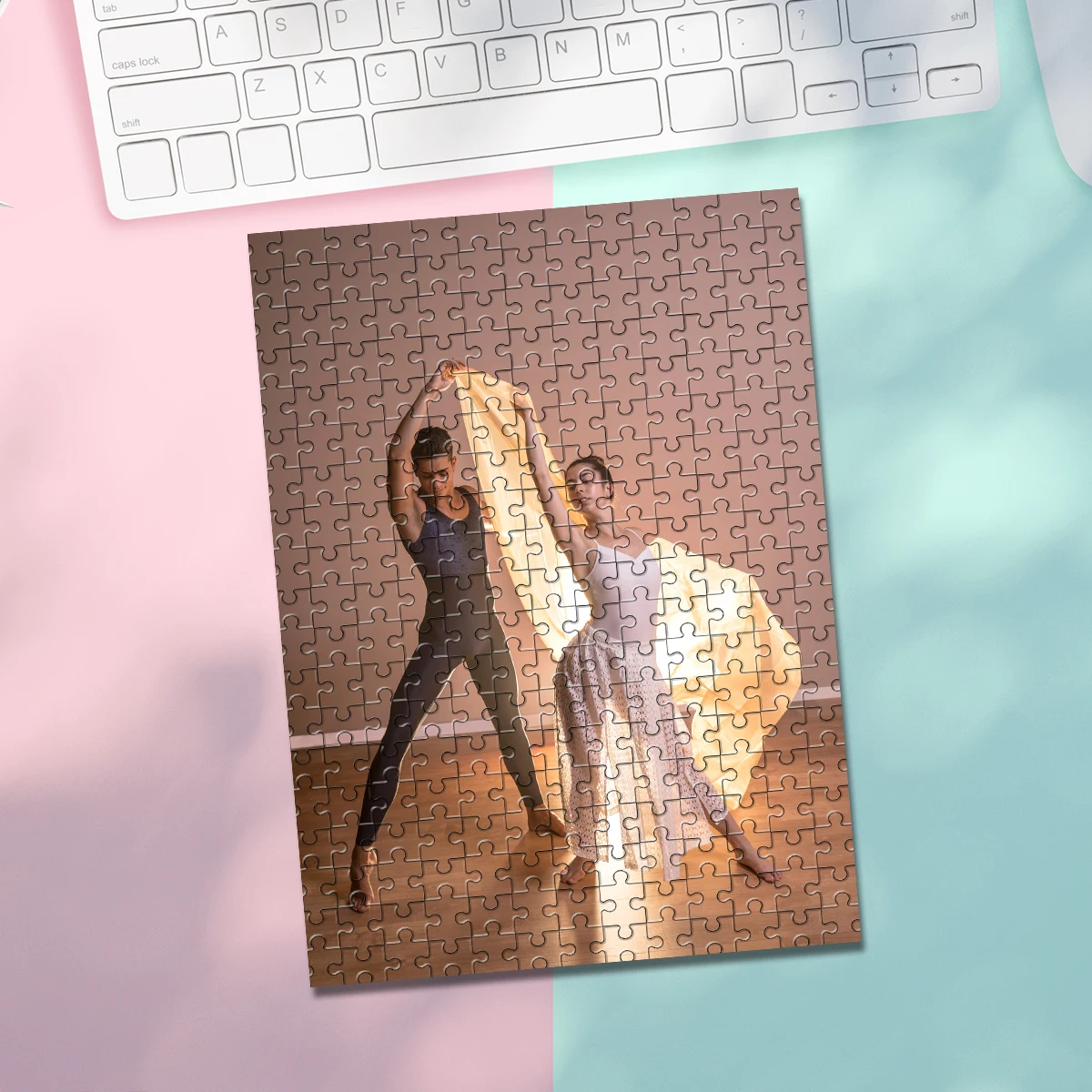 35/300/500/1047 Buah Puzzle Foto Kustom Yang Dipersonalisasi Hadiah Pesta Liburan Pasangan Ulang Tahun Pernikahan Hari Ibu Hari Ayah B