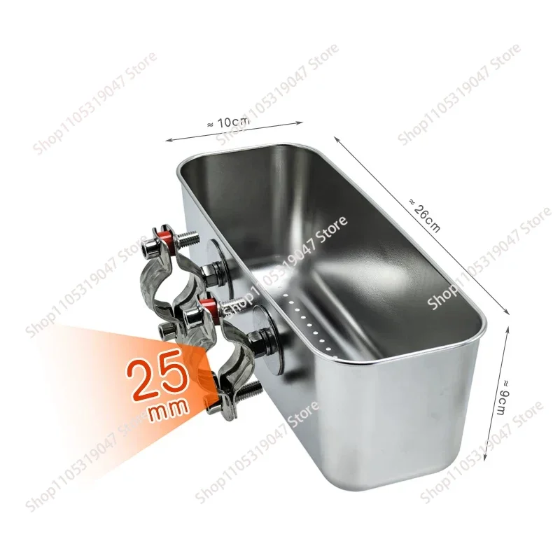Stainless steel yacht railing accessories fishing boat equipment storage live bait box sea fishing sand silkworm box