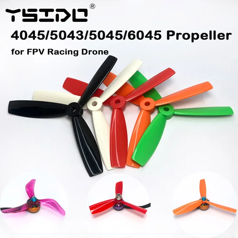 

1Pair 4045 5043 5045 6045 3 Blades CW CCW Propeller for GEMFAN 2205 2207 2810 2306 Motor Freestyle FPV Drone Quadcopter
