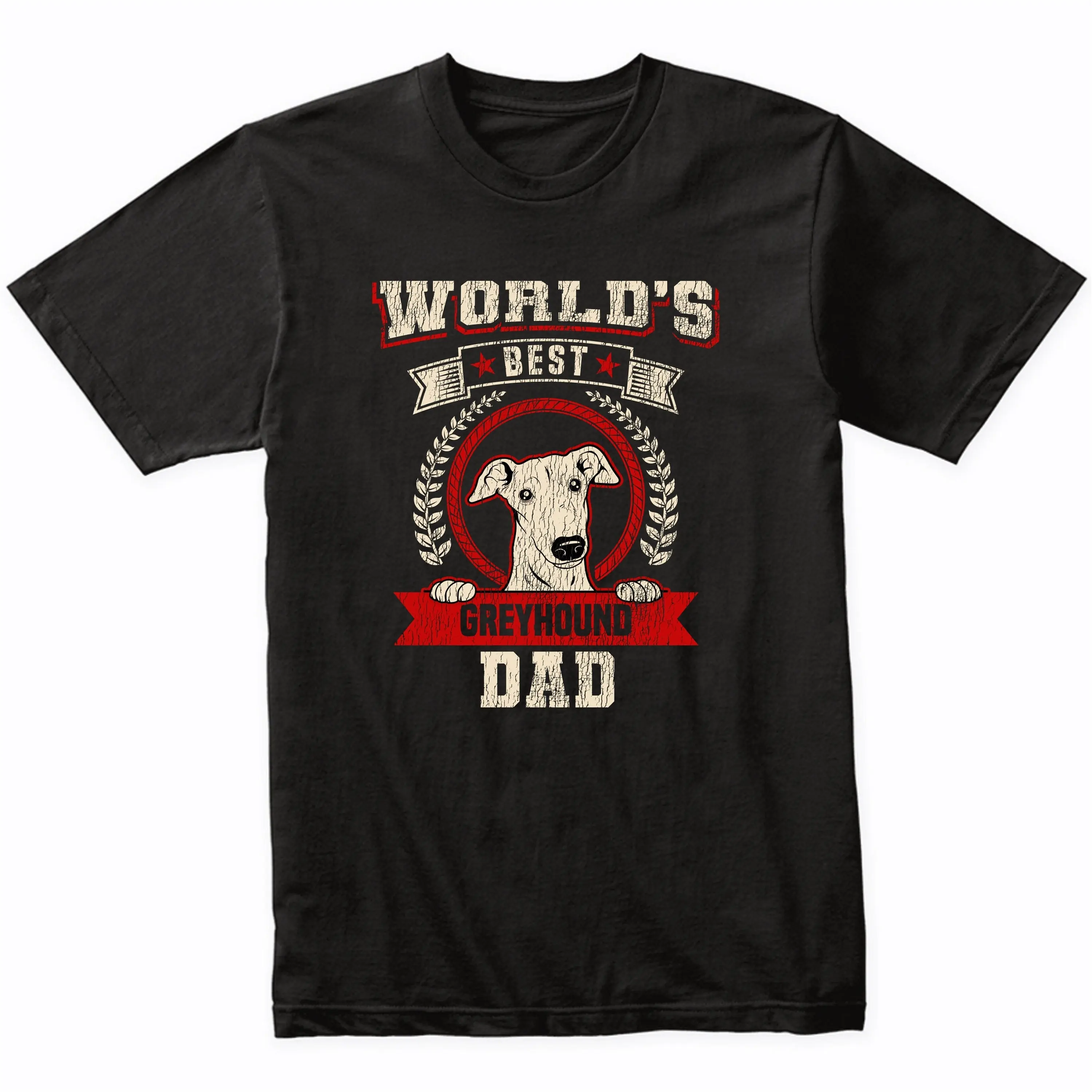 World'S Best Greyhound Dad Dog Breed T Shirt