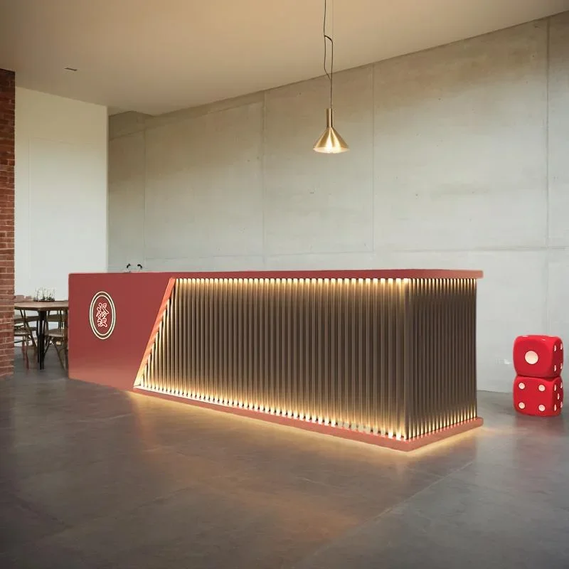 

Эффективный стол Fisktion Advanced Luxurious Office Reception Роскошная передняя стойка Эстетическая барная мебель Длинная красота Escritorio
