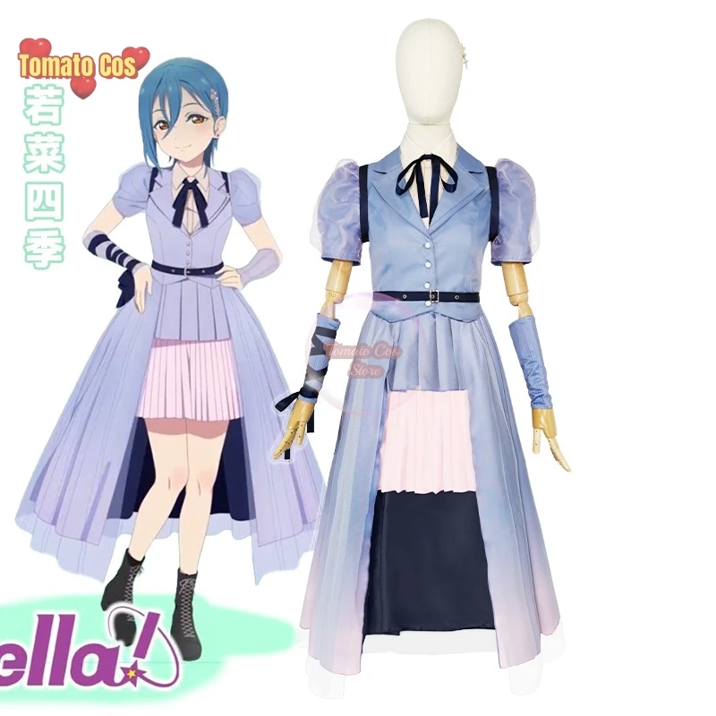 Anime Lovelive Liella 4th Anniversary Concert SJ Gorgeous Lovely Dress Cosplay Costume Halloween Party Role Play Lolita Dress