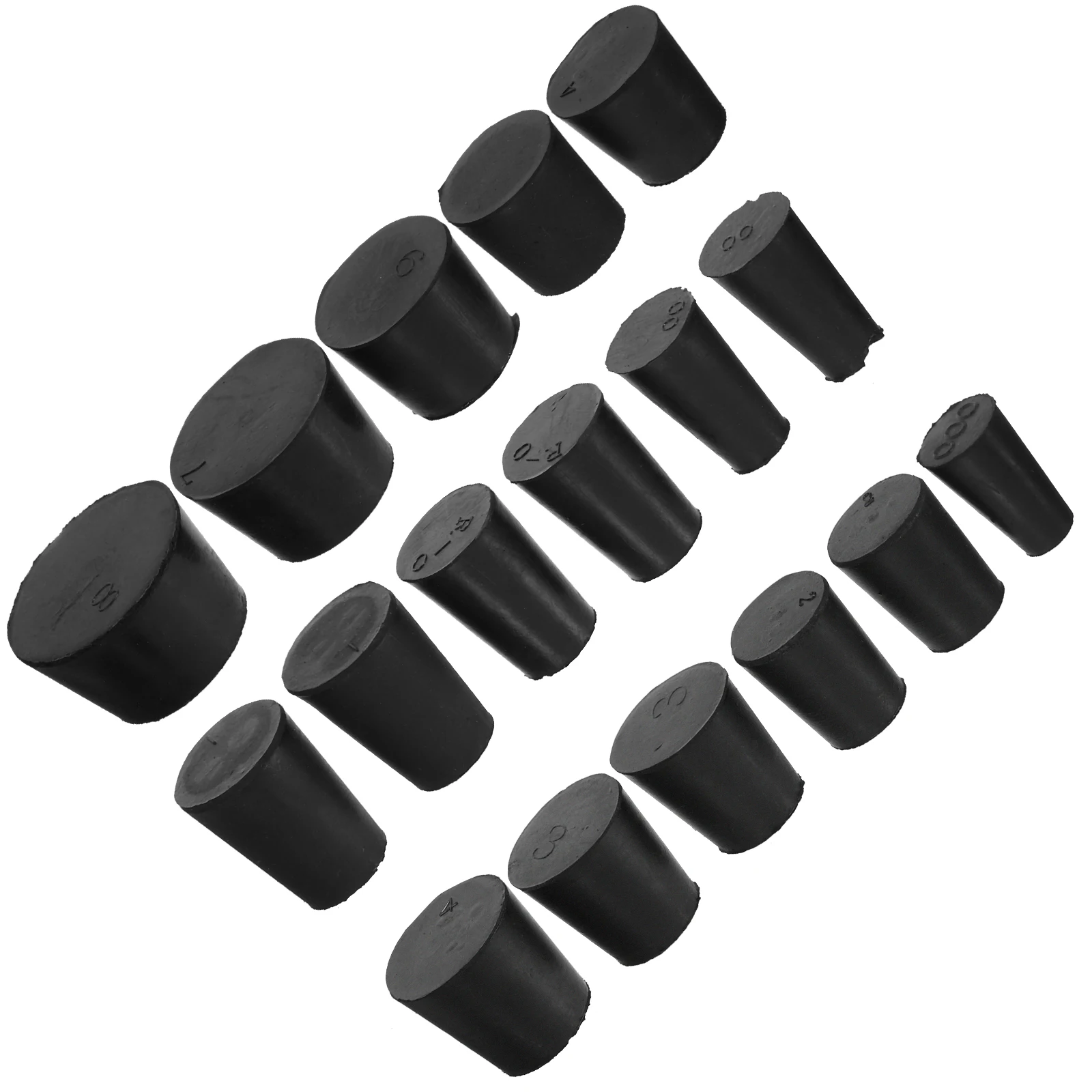 

21pcs Rubber Stoppers For Test Tubes Laboratory Sealing Plugs Chemical Industry Medicine Research Equipment Easy Insert