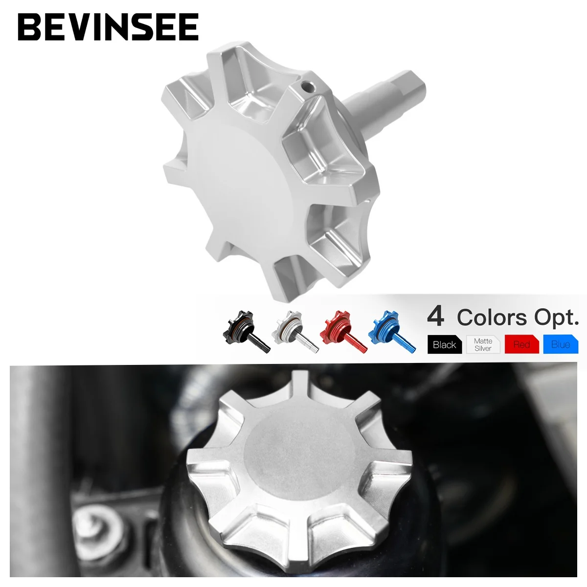 

BEVINSEE Power Steering Reservoir Cap for BMW E36 E46 E90 E91 E92 E93 E60 E87 E63 E64 E65 X1 X3 X5 Z3 Z4 32416851332 32410141427