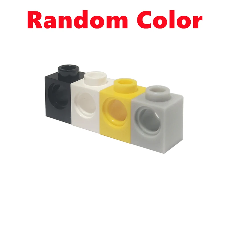 Placa de ladrillos técnicos con agujero, centro abierto grueso, piezas creativas MOC compatibles 3894 3702 2730 3895 32531, juguetes de bloques de construcción